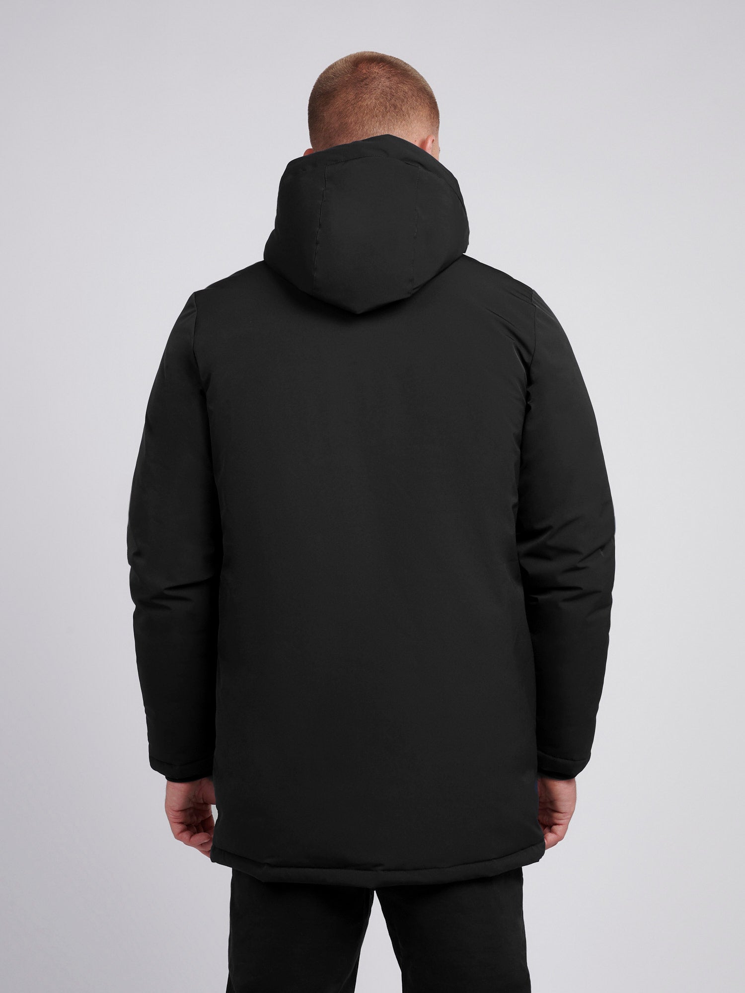 Mens Smart Parka in Black