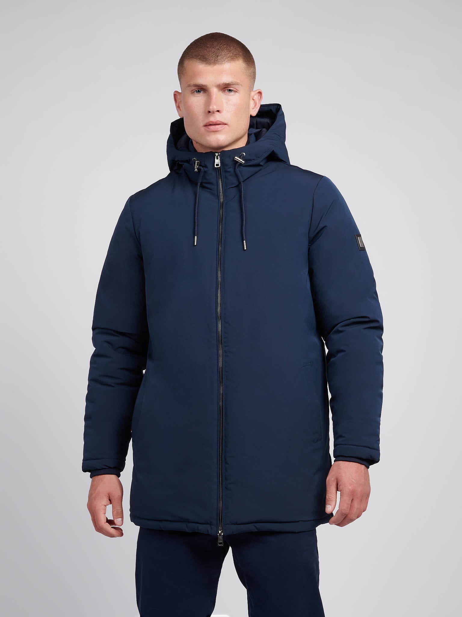 Mens Smart Parka in Dark Sapphire Navy