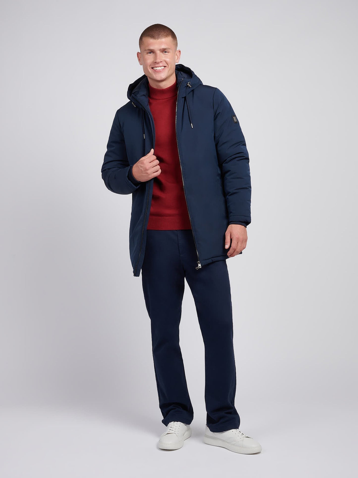 Mens Smart Parka in Dark Sapphire Navy