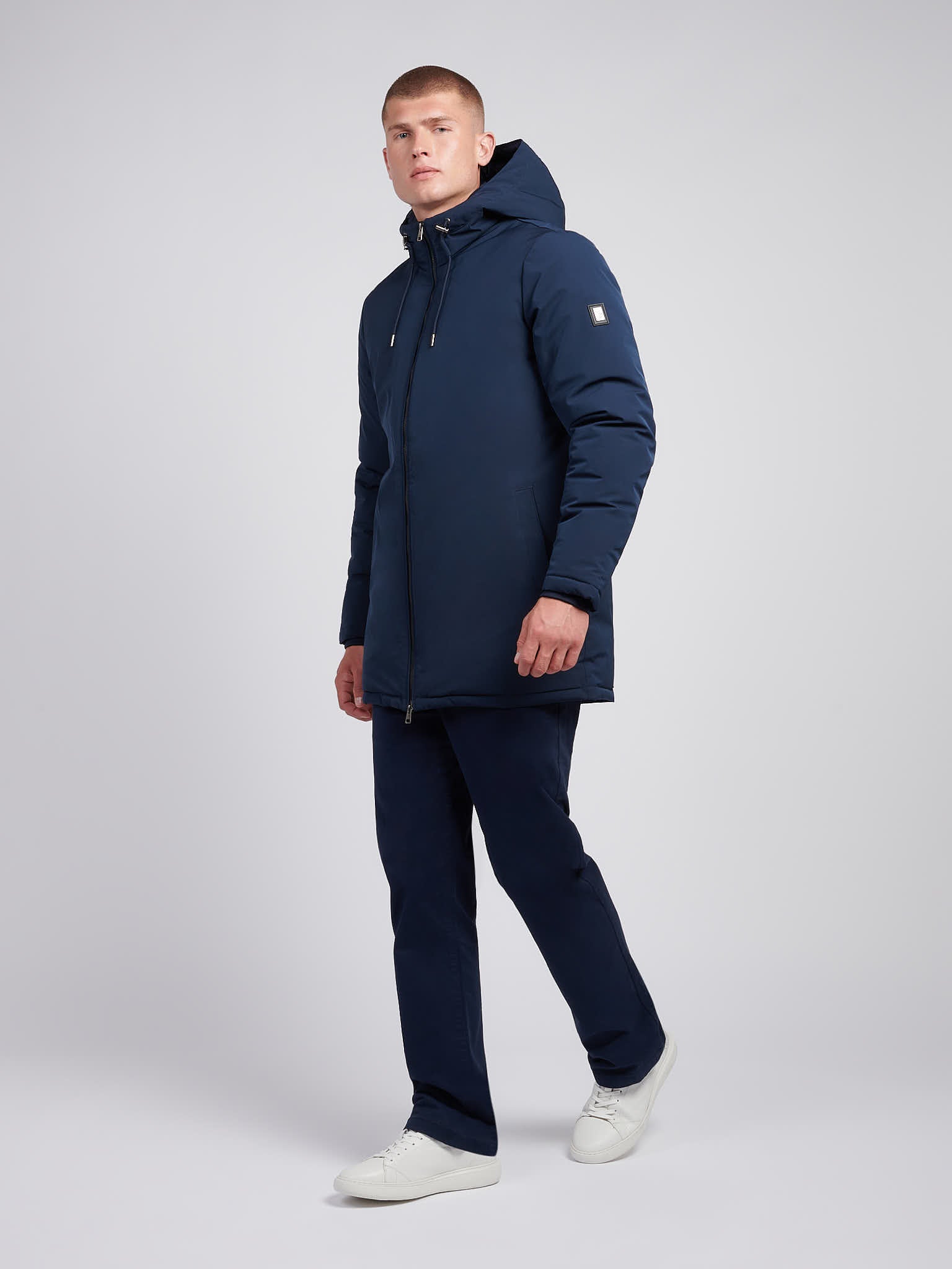 Mens Smart Parka in Dark Sapphire Navy