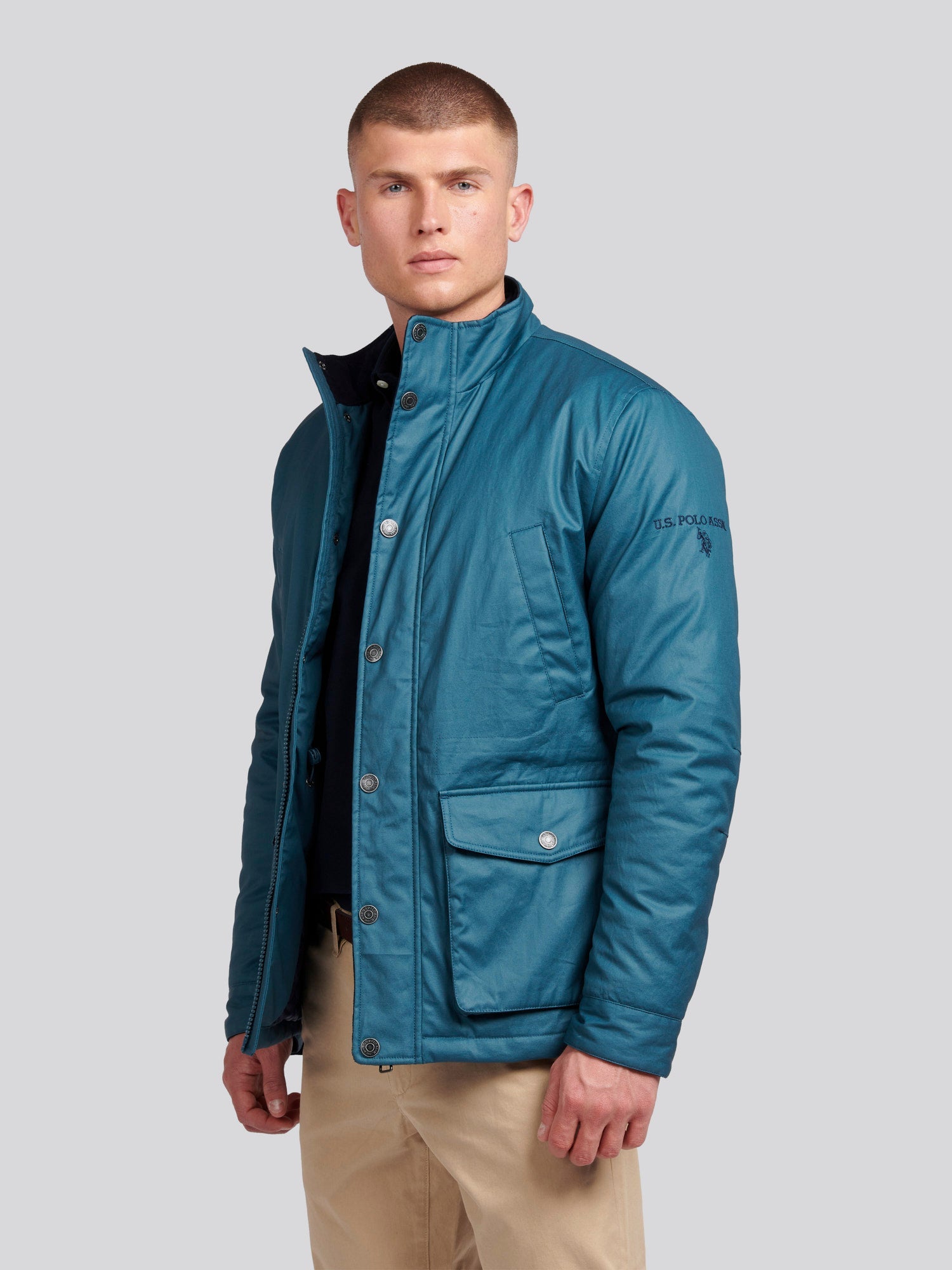 Mens 4 Pocket Field Jacket in Stargazer