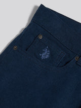 Mens Moleskin 5 Pocket Trouser in Dark Sapphire Navy