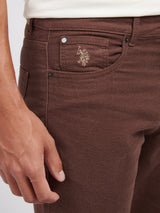 Mens Moleskin 5 Pocket Trouser in Chocolate Martini