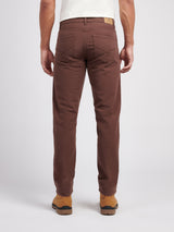 Mens Moleskin 5 Pocket Trouser in Chocolate Martini