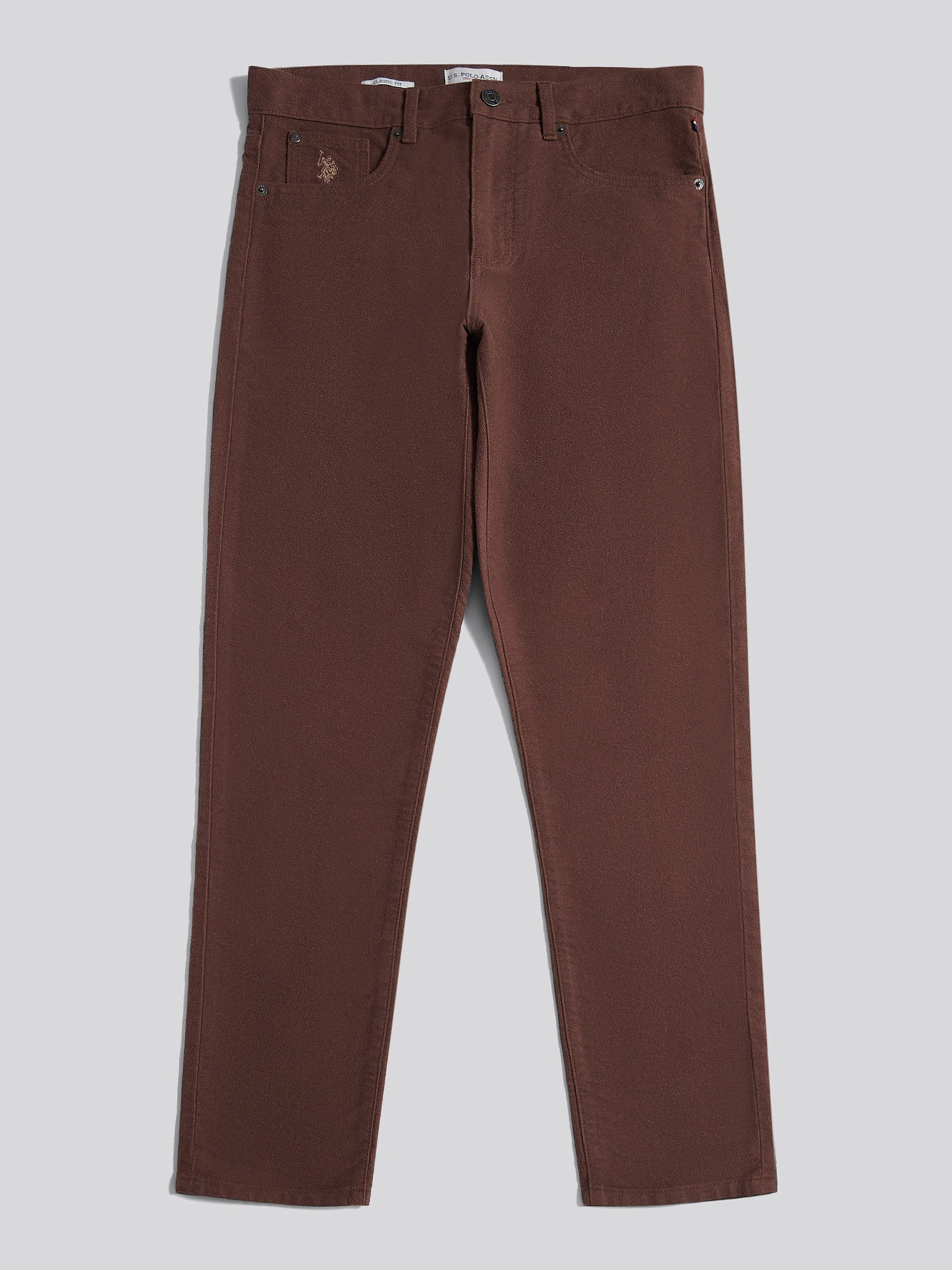 Mens Moleskin 5 Pocket Trouser in Chocolate Martini