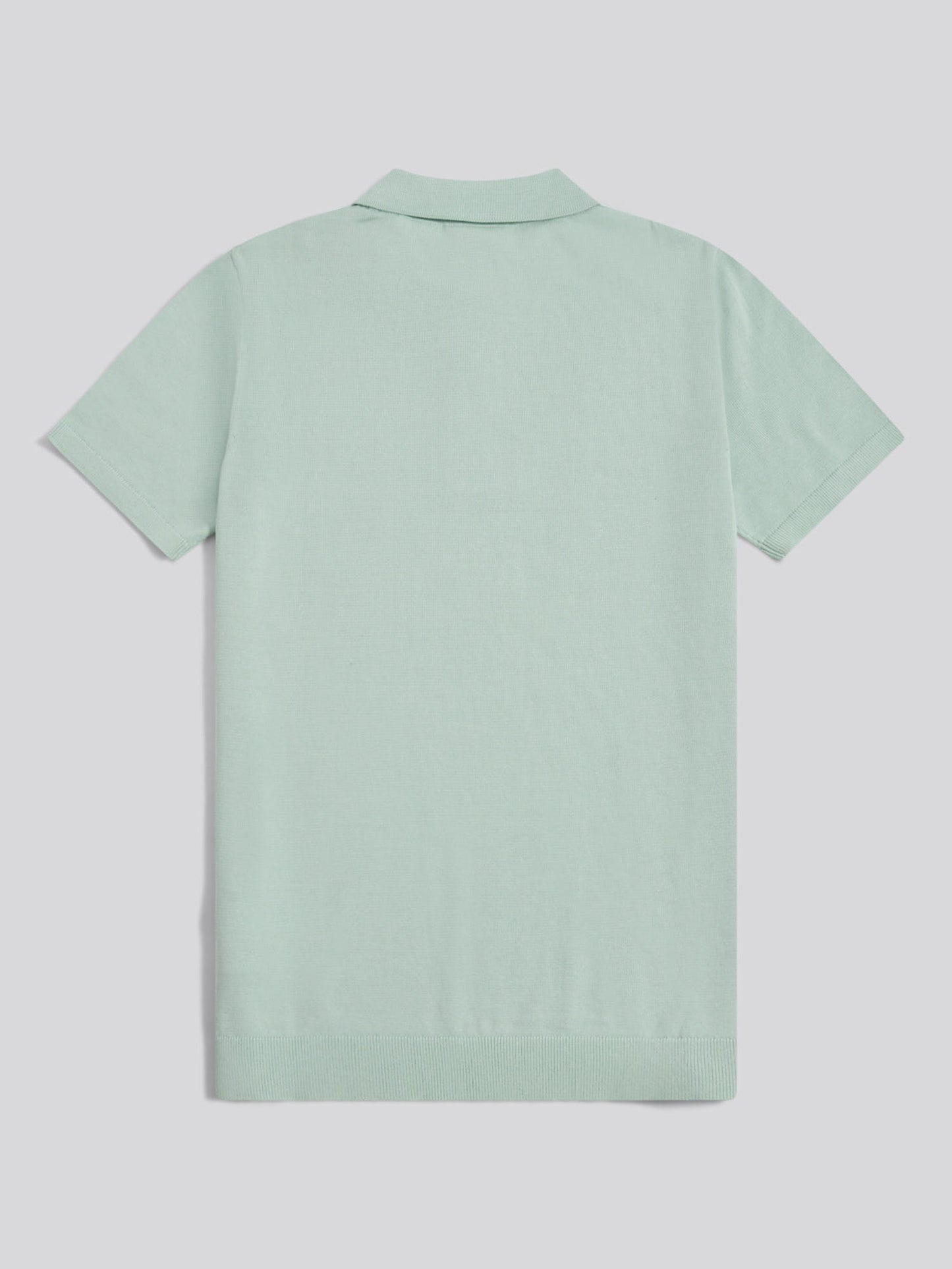Mens Combed Cotton Polo Shirt Aqua Foam