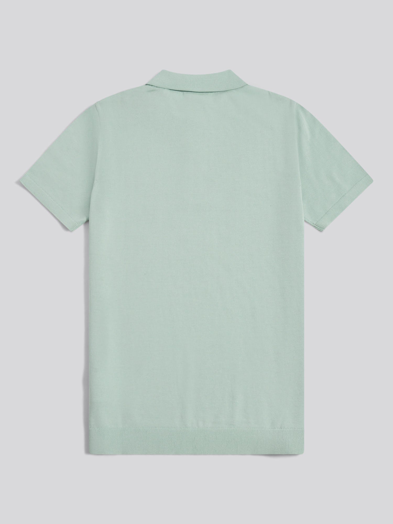 Mens Combed Cotton Polo Shirt Aqua Foam