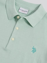 Mens Combed Cotton Polo Shirt Aqua Foam