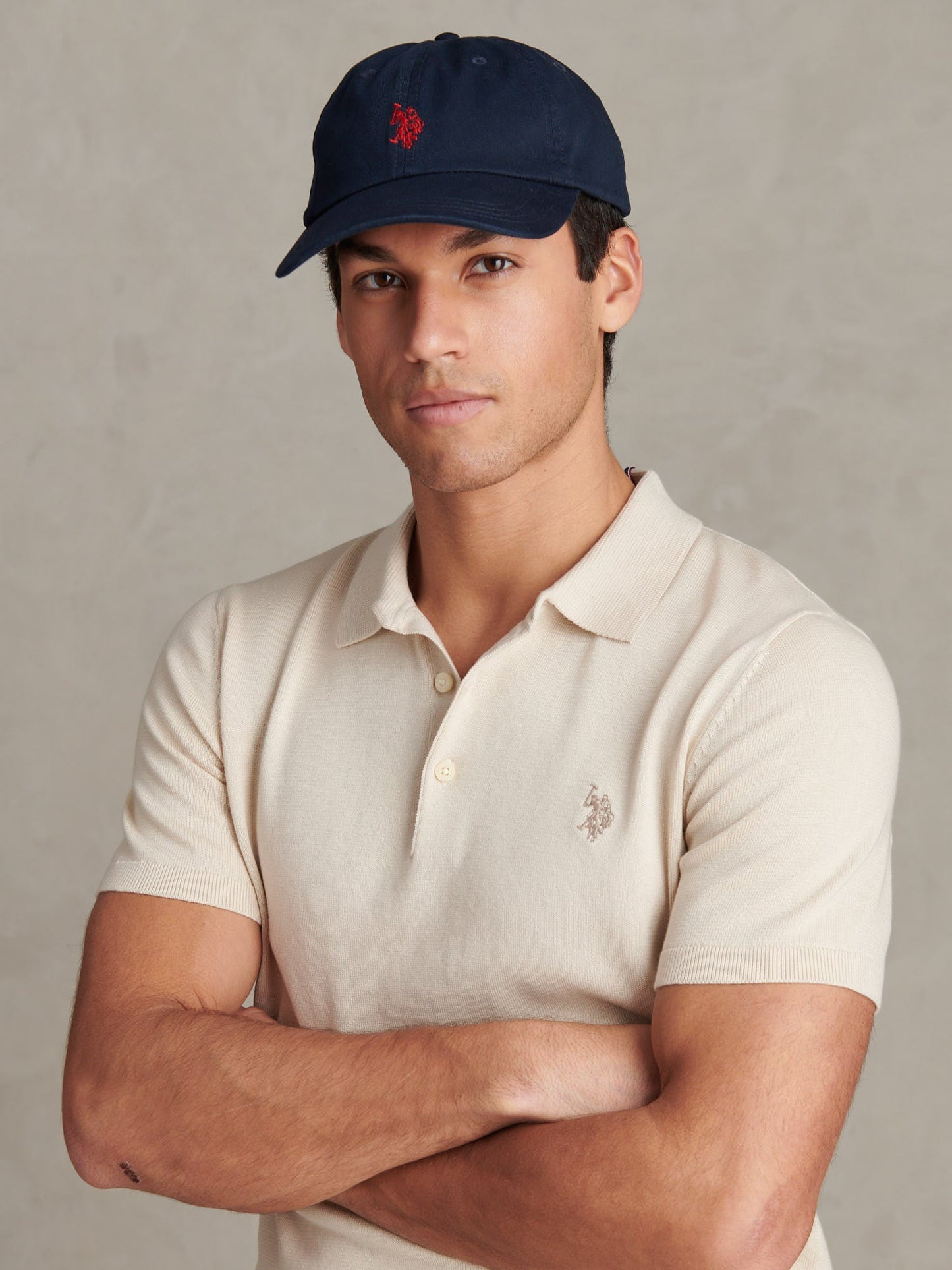 Mens Combed Cotton Polo Shirt Beige