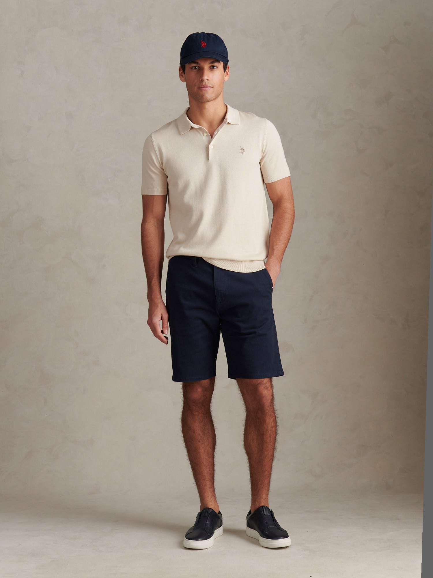 Mens Combed Cotton Polo Shirt Beige