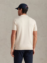 Mens Combed Cotton Polo Shirt Beige