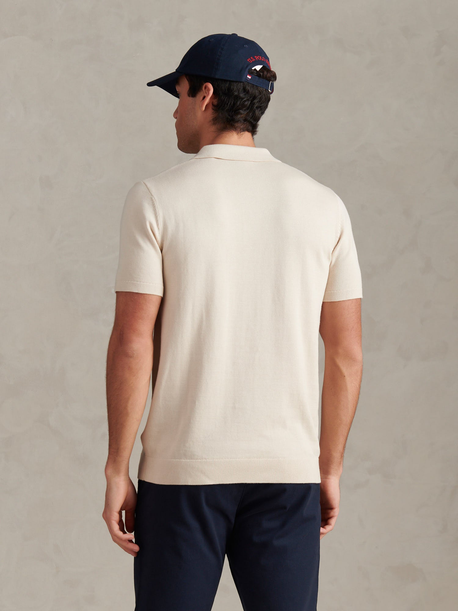 Mens Combed Cotton Polo Shirt Beige