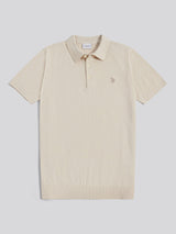 Mens Combed Cotton Polo Shirt Beige