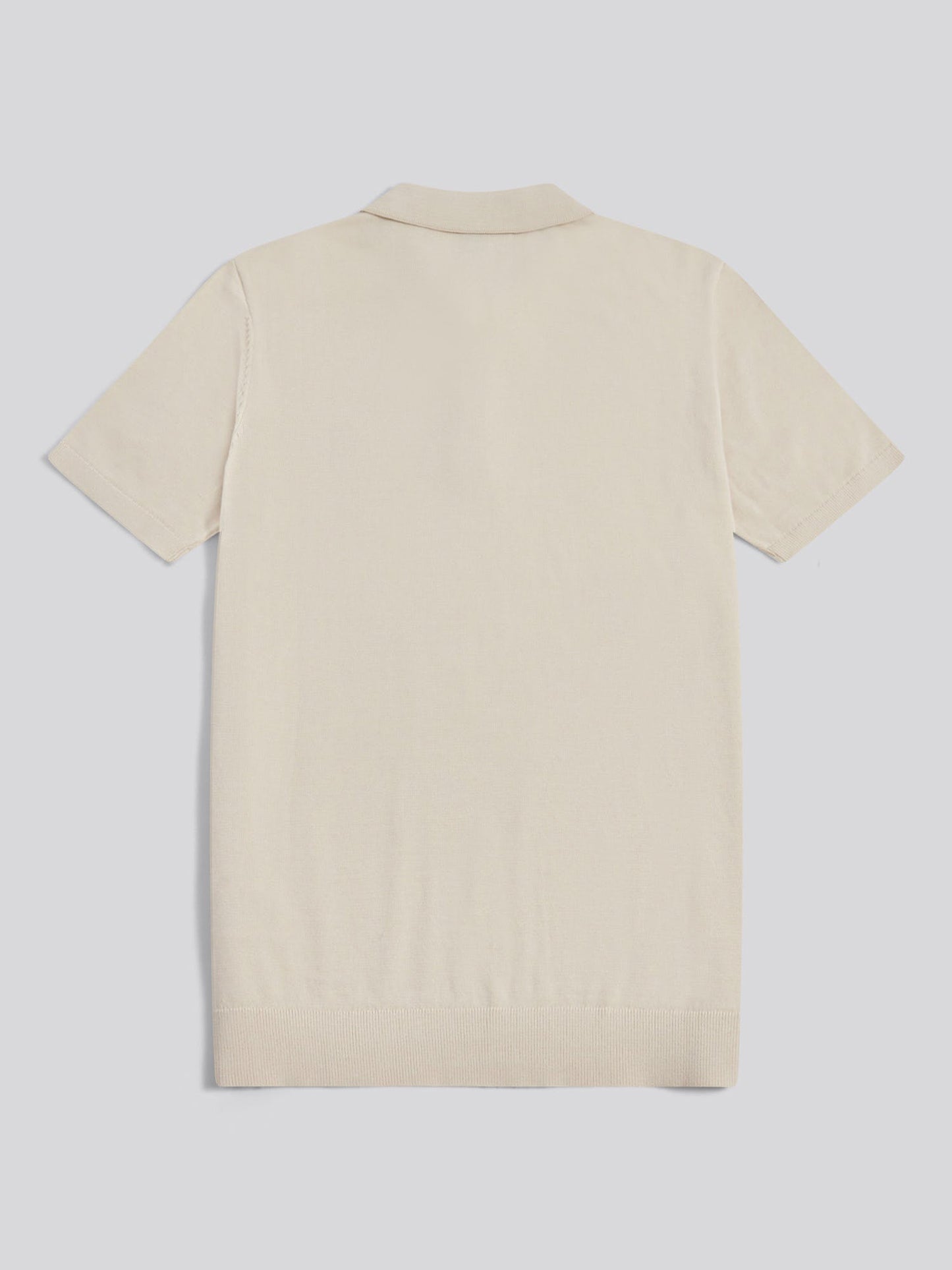 Mens Combed Cotton Polo Shirt Beige