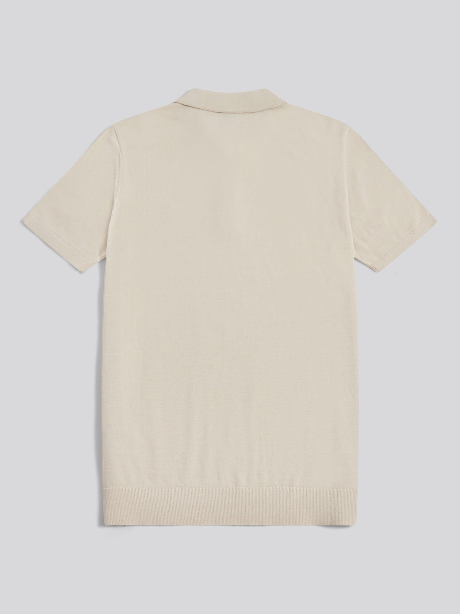 Mens Combed Cotton Polo Shirt Beige