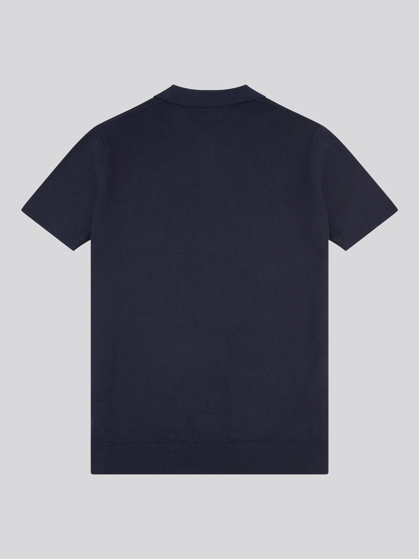 Mens Combed Cotton Polo Shirt Dark Sapphire Navy / Haute Red DHM