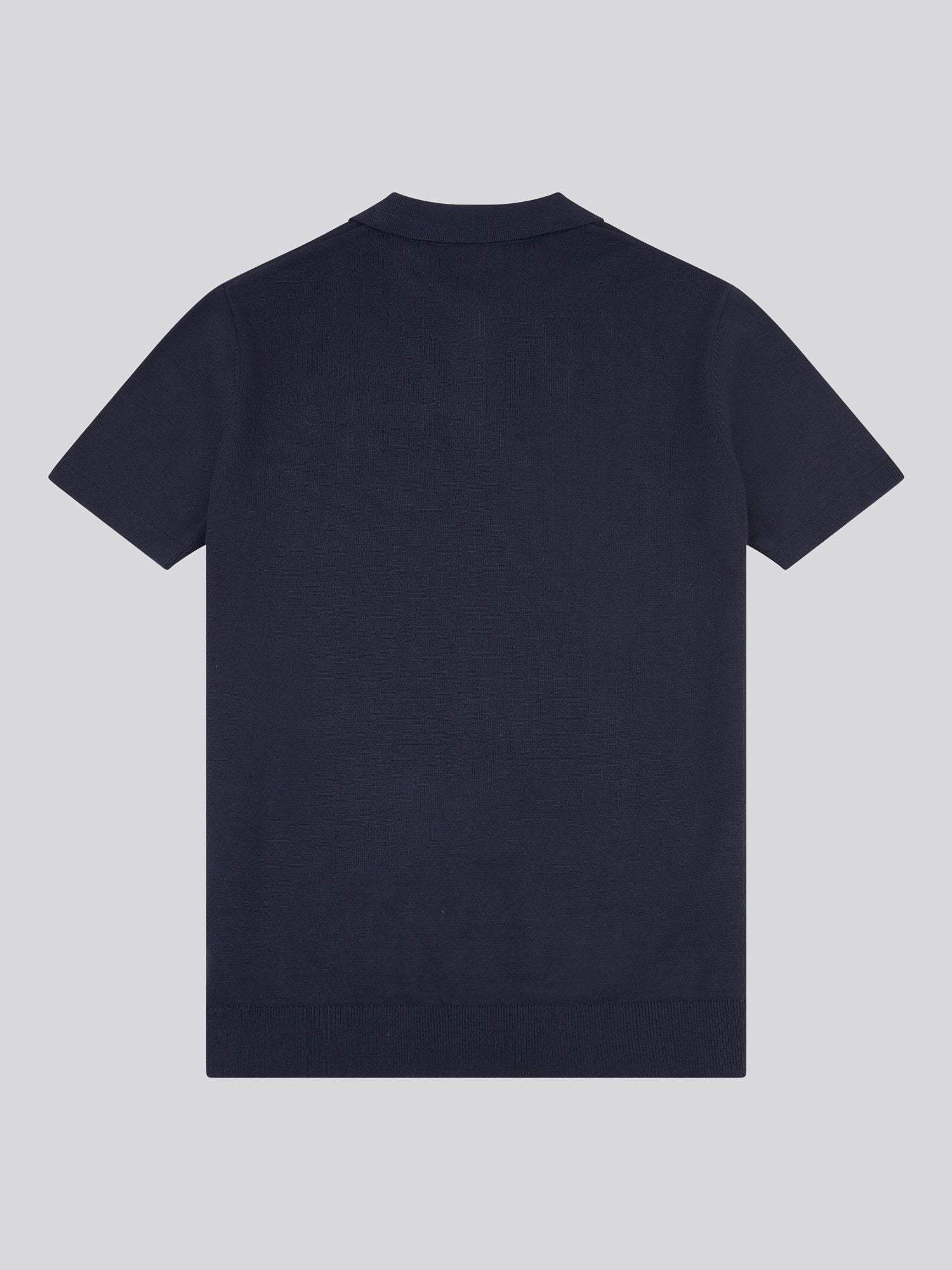 Mens Combed Cotton Polo Shirt Dark Sapphire Navy / Haute Red DHM
