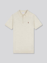 Mens Combed Cotton Polo Shirt Birch Marl / Multi Coloured DHM