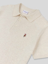 Mens Combed Cotton Polo Shirt Birch Marl / Multi Coloured DHM