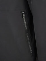 Mens Fleece Lined Windbreaker Jacket in Black Bright White DHM