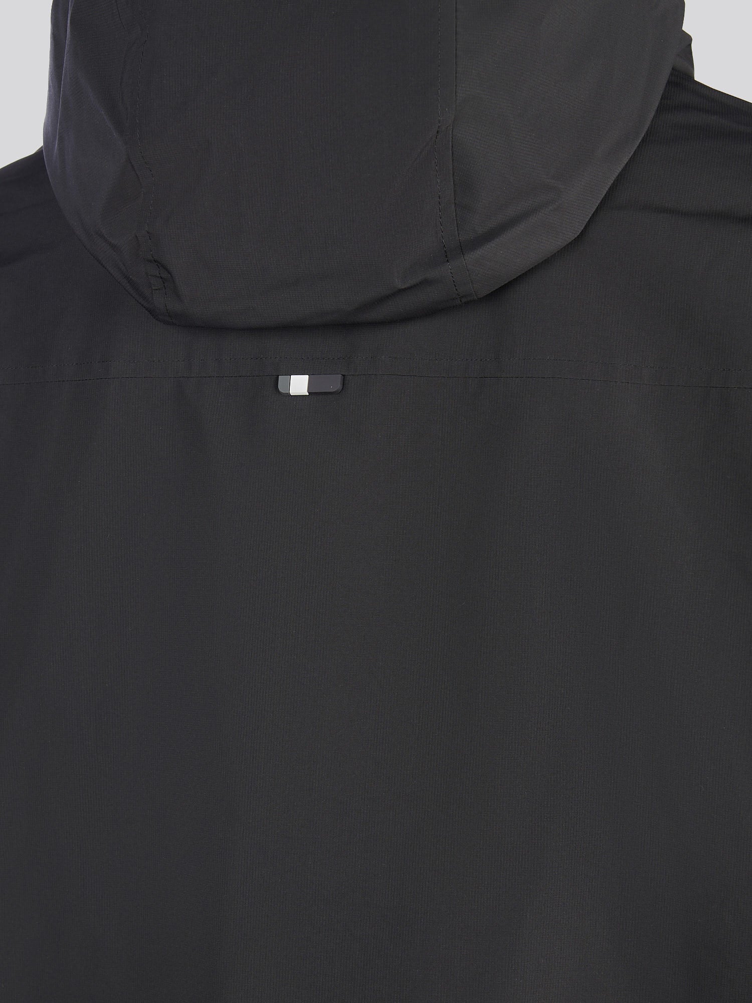 Mens Fleece Lined Windbreaker Jacket in Black Bright White DHM