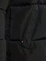 Mens Classic Longlined Puffer Jacket in Black