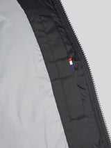 Mens Ripstop Hooded Puffer Jacket in Black