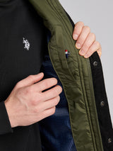 Mens Quilted Hacking Gilet in Forest Night