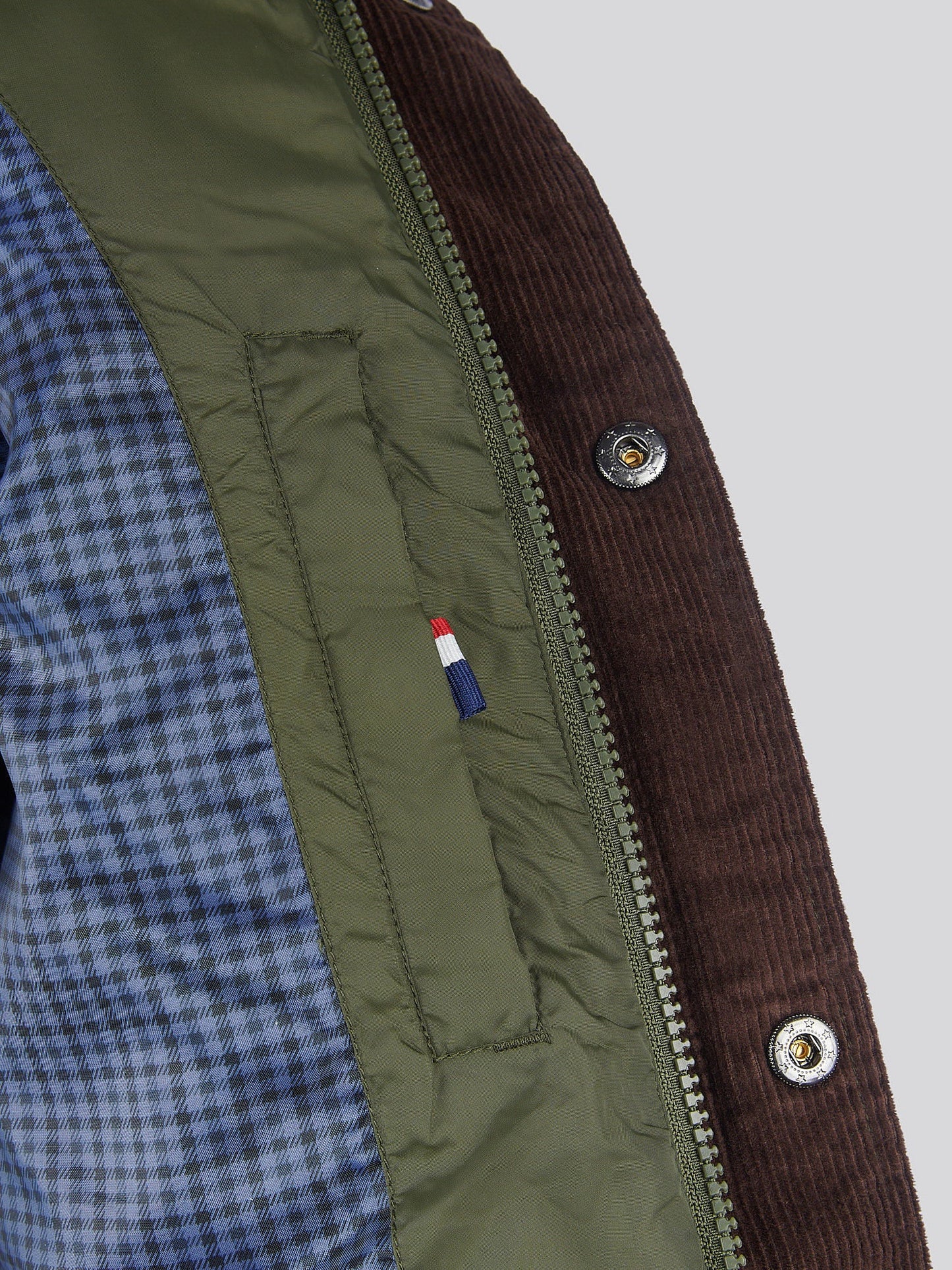 Mens Diamond Quilted Funnel Jacket in Forest Night