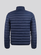 Mens Lightweight Bound Quilted Jacket Dark Sapphire Navy / Haute Red DHM