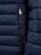 Mens Lightweight Bound Quilted Jacket Dark Sapphire Navy / Haute Red DHM