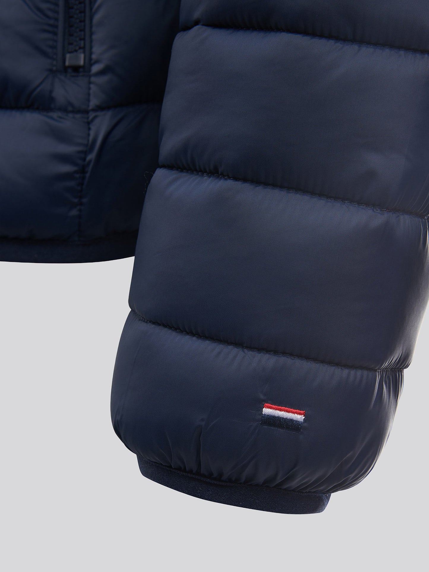 Mens Lightweight Bound Quilted Jacket Dark Sapphire Navy / Haute Red DHM