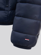 Mens Lightweight Bound Quilted Jacket Dark Sapphire Navy / Haute Red DHM