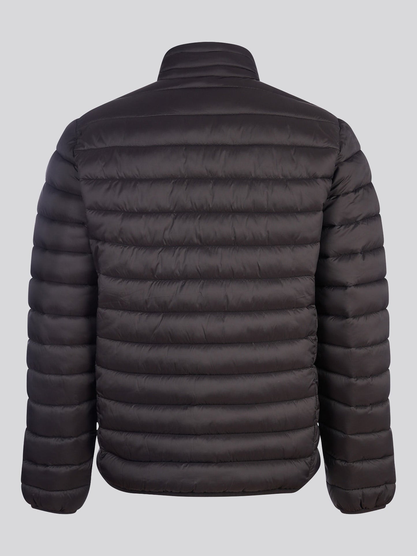 Mens Lightweight Bound Quilted Jacket Black Bright White DHM