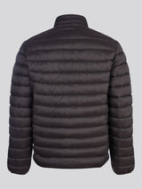 Mens Lightweight Bound Quilted Jacket Black Bright White DHM