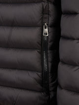 Mens Lightweight Bound Quilted Jacket Black Bright White DHM