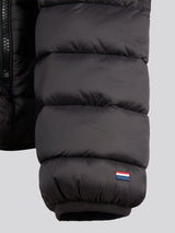 Mens Lightweight Bound Quilted Jacket Black Bright White DHM