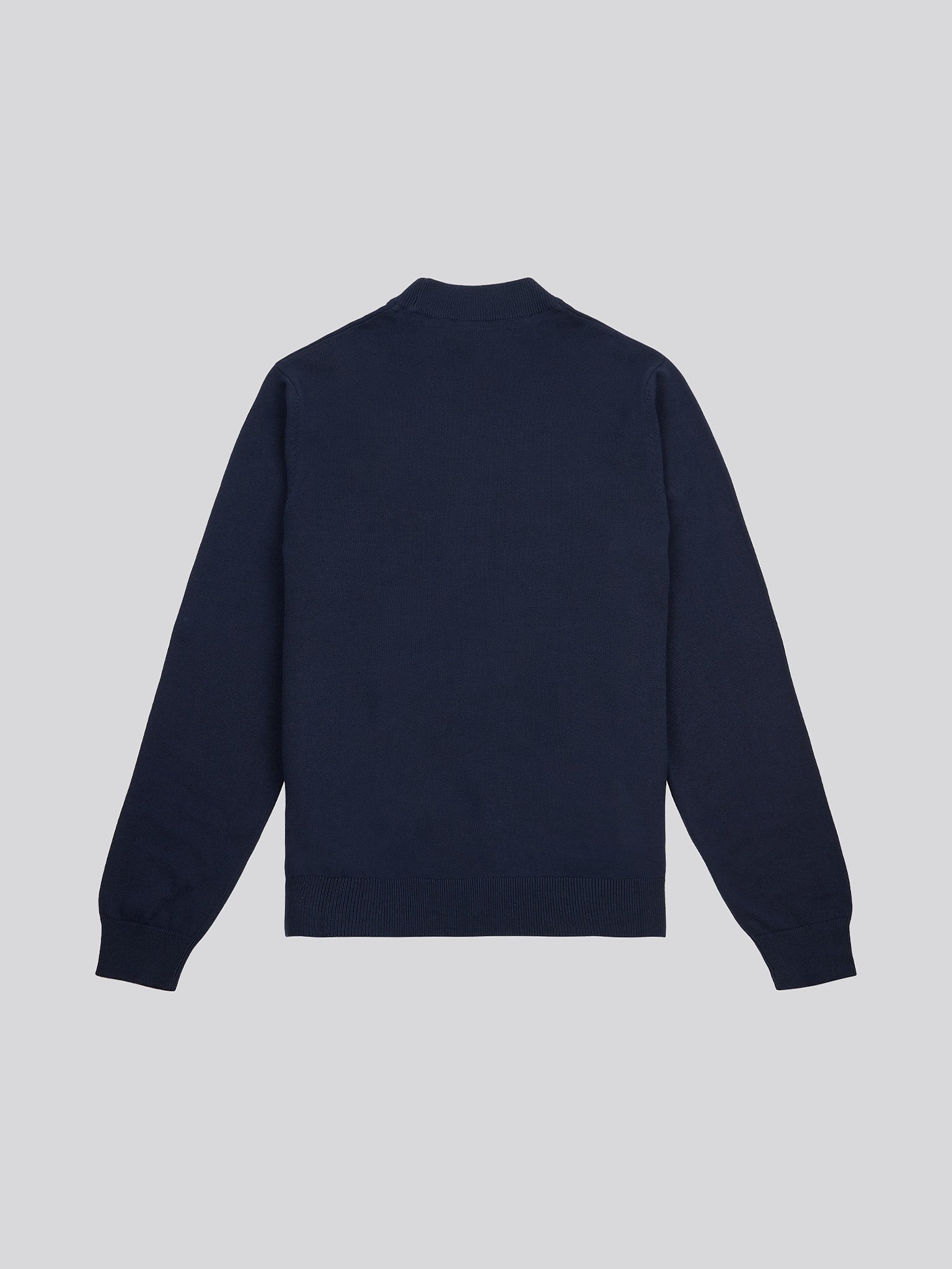 Mens Combed Cotton Turtle Neck in Dark Sapphire Navy / Moonlight Blue DHM