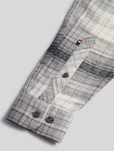 Mens Ombre Check Buttondown Shirt in Black