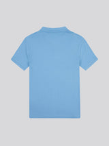 Mens Double Horsemen Rib Polo Shirt in Allure