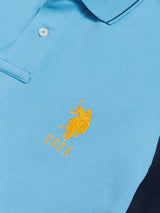 Mens Sash Pique Polo Shirt Heritage Blue