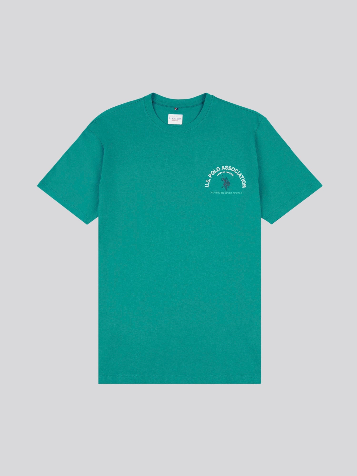 Mens Front/Back Print Graphic T-Shirt in Alexandrite