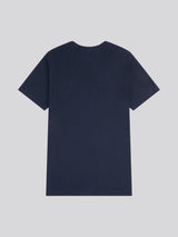 Mens Vertical Texture T-Shirt in Dark Sapphire Navy / Moonlight Blue DHM