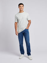 Mens Vertical Texture T-Shirt in Northern Droplet