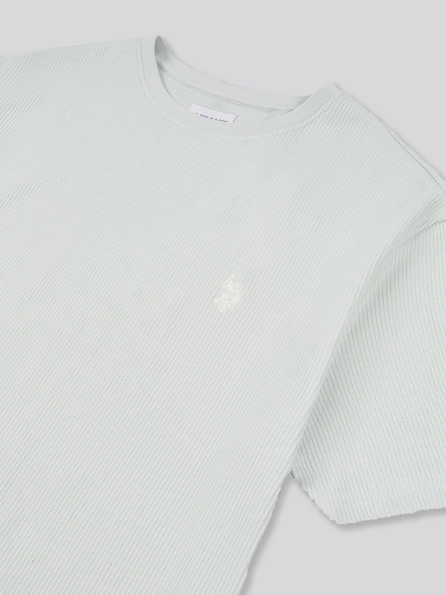 Mens Vertical Texture T-Shirt in Northern Droplet
