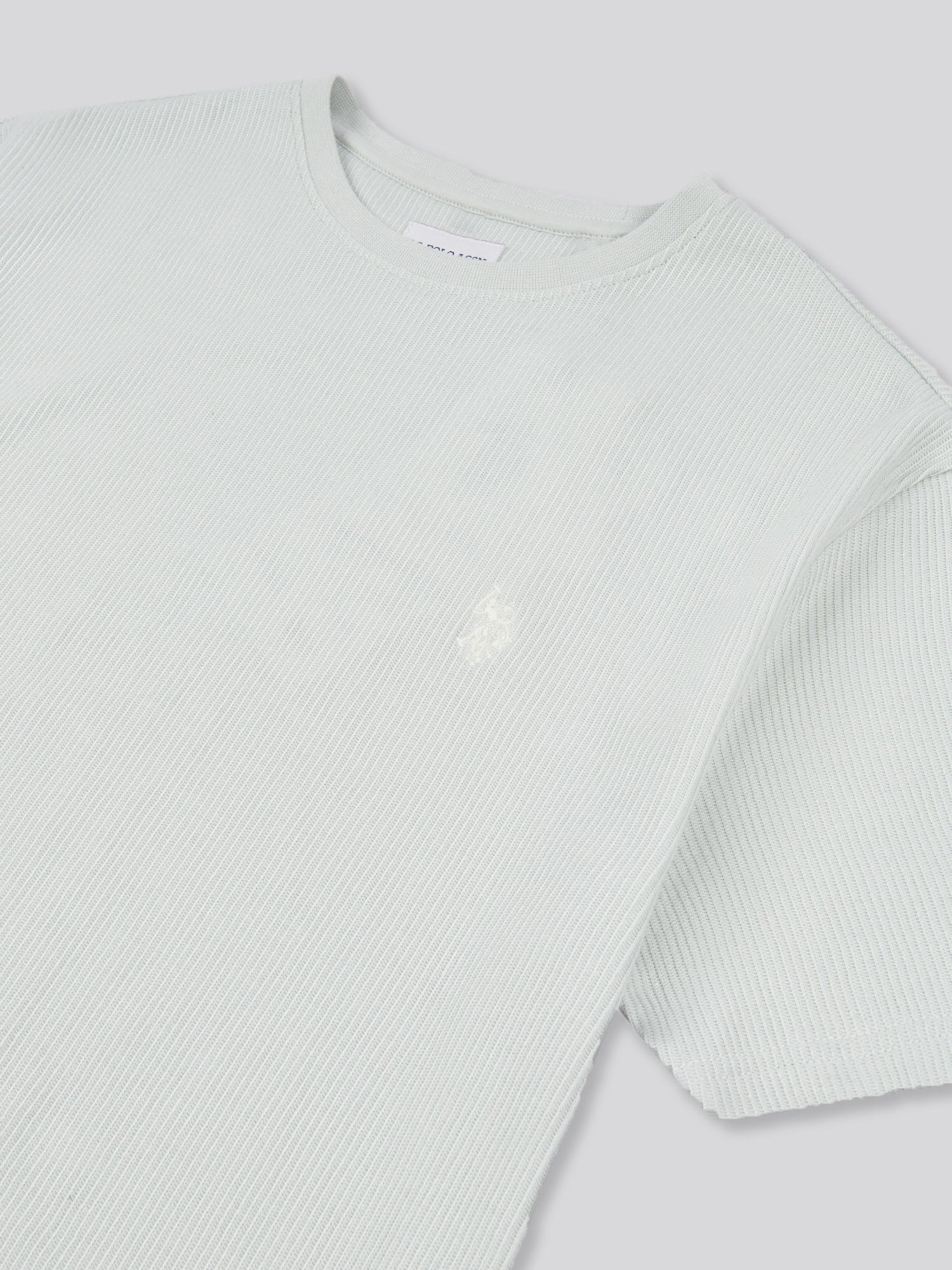 Mens Vertical Texture T-Shirt in Northern Droplet