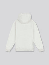 Mens Double Horsemen Herringbone Hoodie in Light Grey Marl