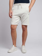 Mens Double Horsemen Herringbone Sweat Short Light Grey Marl