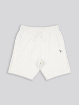 Mens Double Horsemen Herringbone Sweat Short Light Grey Marl