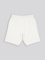 Mens Double Horsemen Herringbone Sweat Short Light Grey Marl